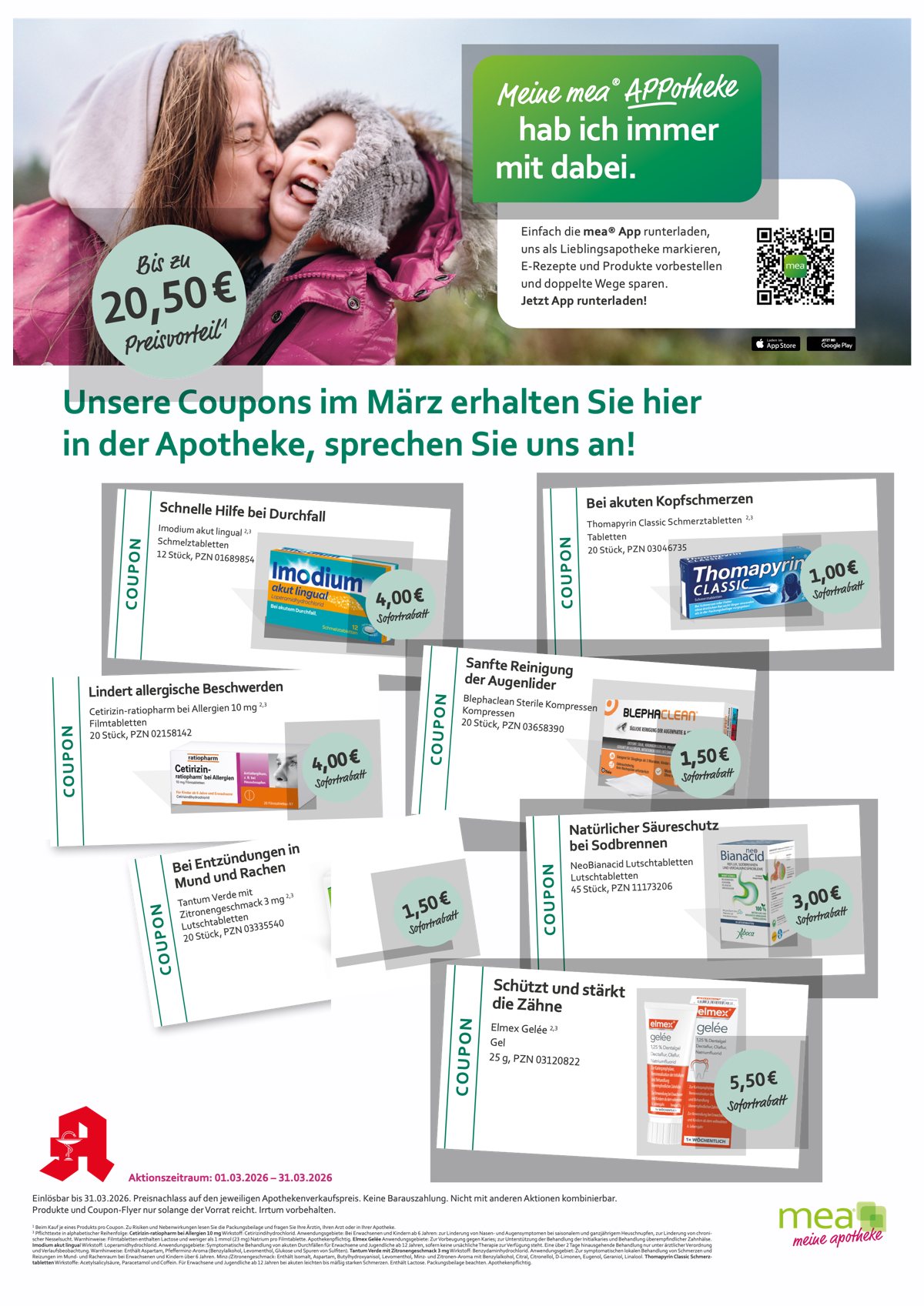 Coupon-Aktion März 2026